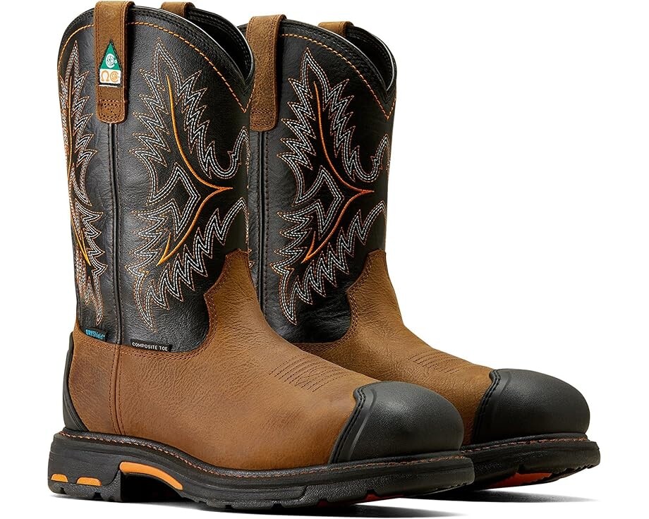 

Ботинки Ariat WorkHog CSA XTR Waterproof Composite Toe Work Boot, цвет Rye Brown