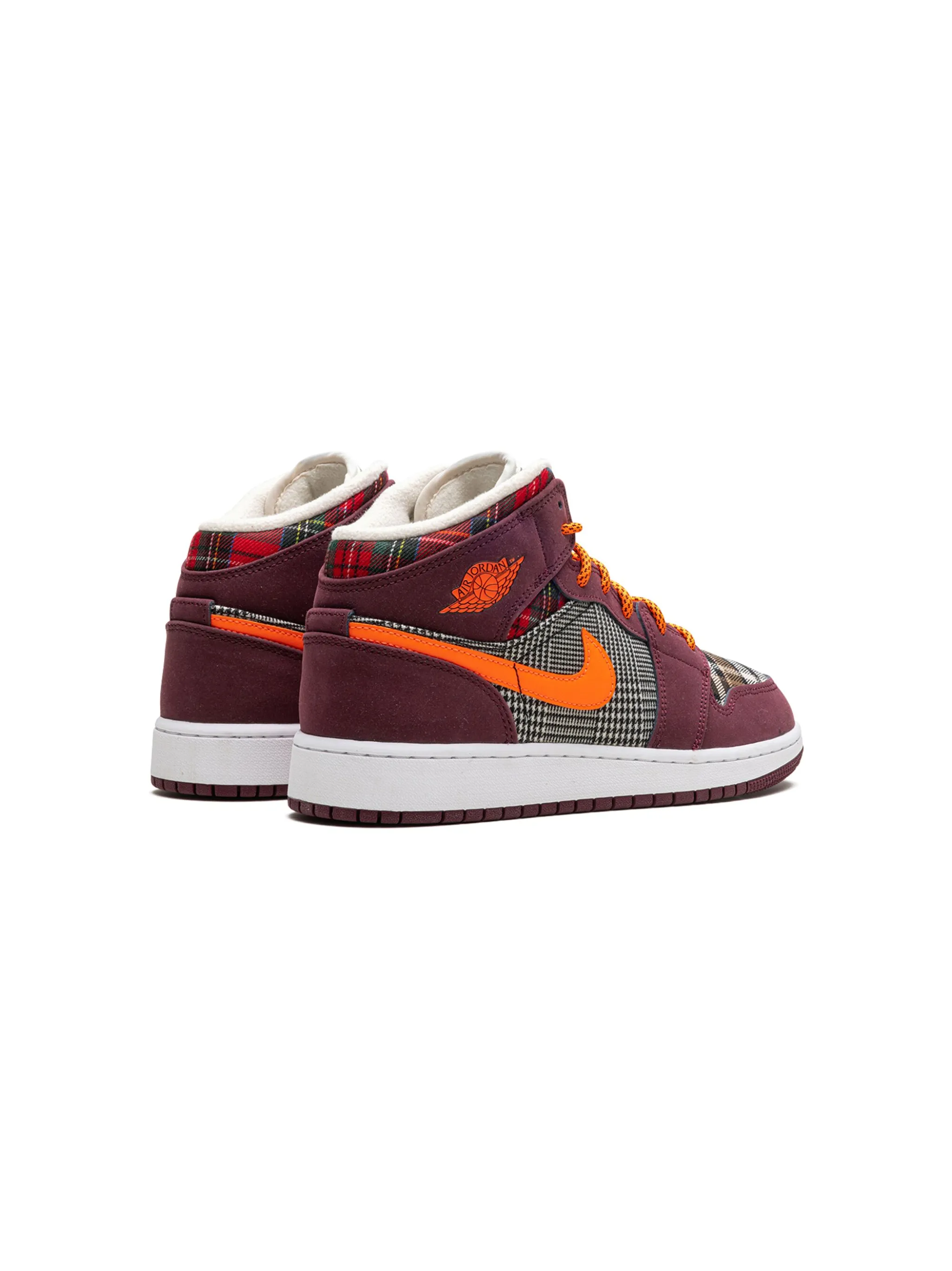 Кроссовки Air Jordan 1 Plaid Jordan Kids, красный — фото 3