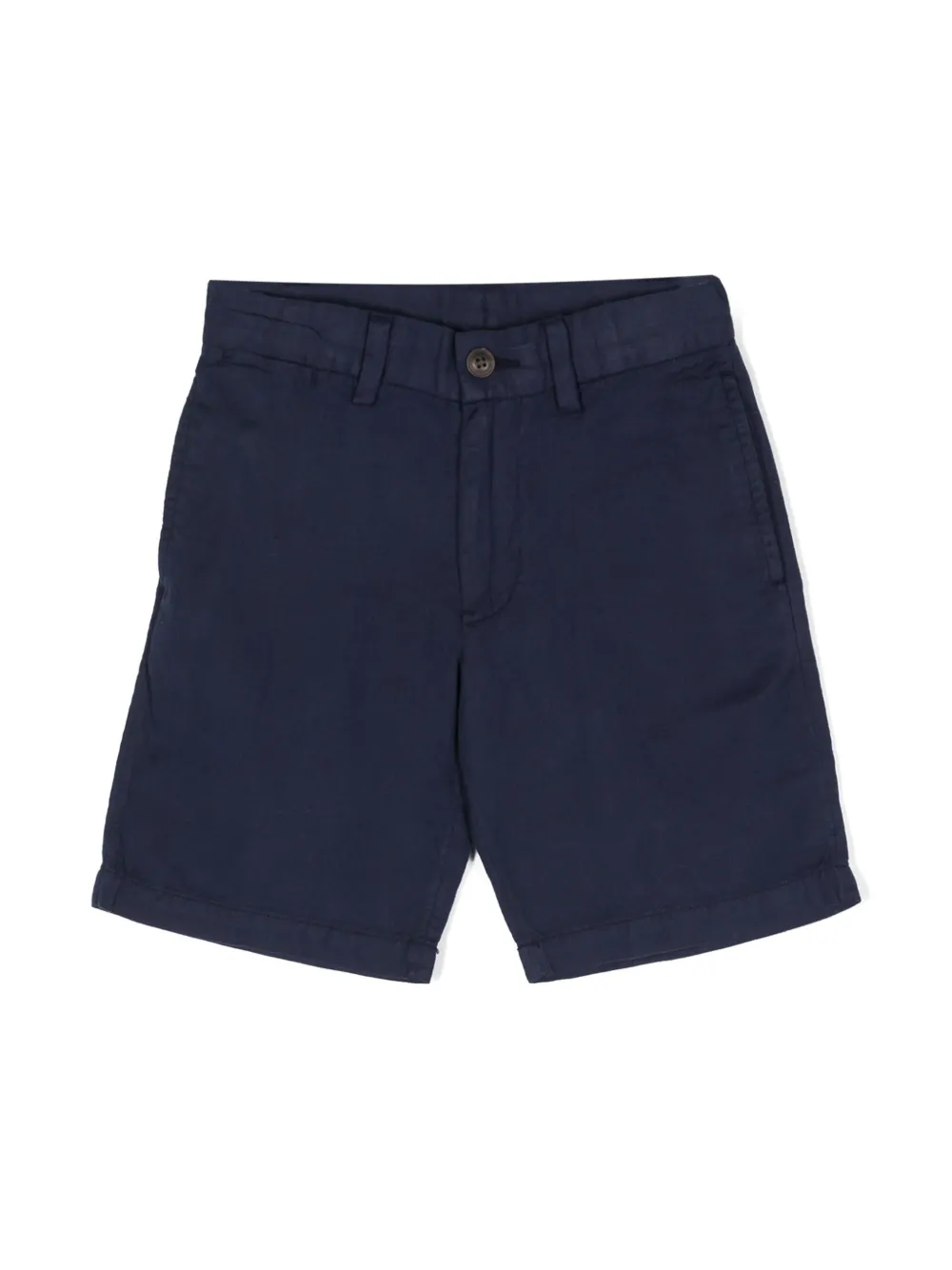 

Шорты бермуды из смесового льна POLO RALPH LAUREN KIDS, синий