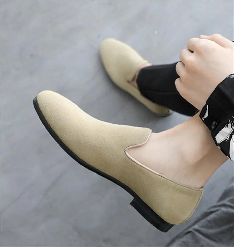 Лоферы мужские повседневные на замше, модель Driving Loafers, черный UOPYNE — фото 4