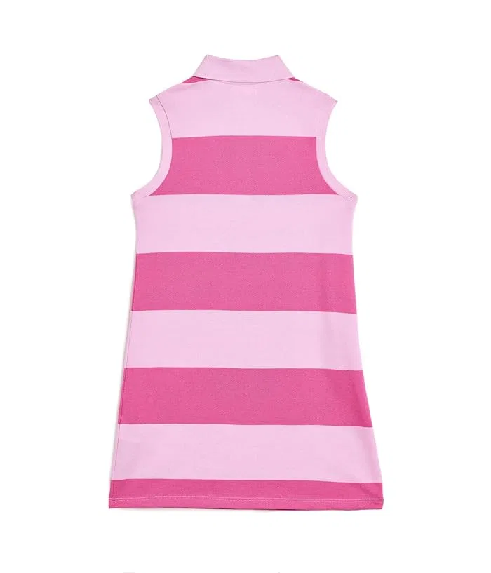 Платье без рукавов в полоску Pique Sleeveless Dress Lacoste Kids, Panorama — фото 2