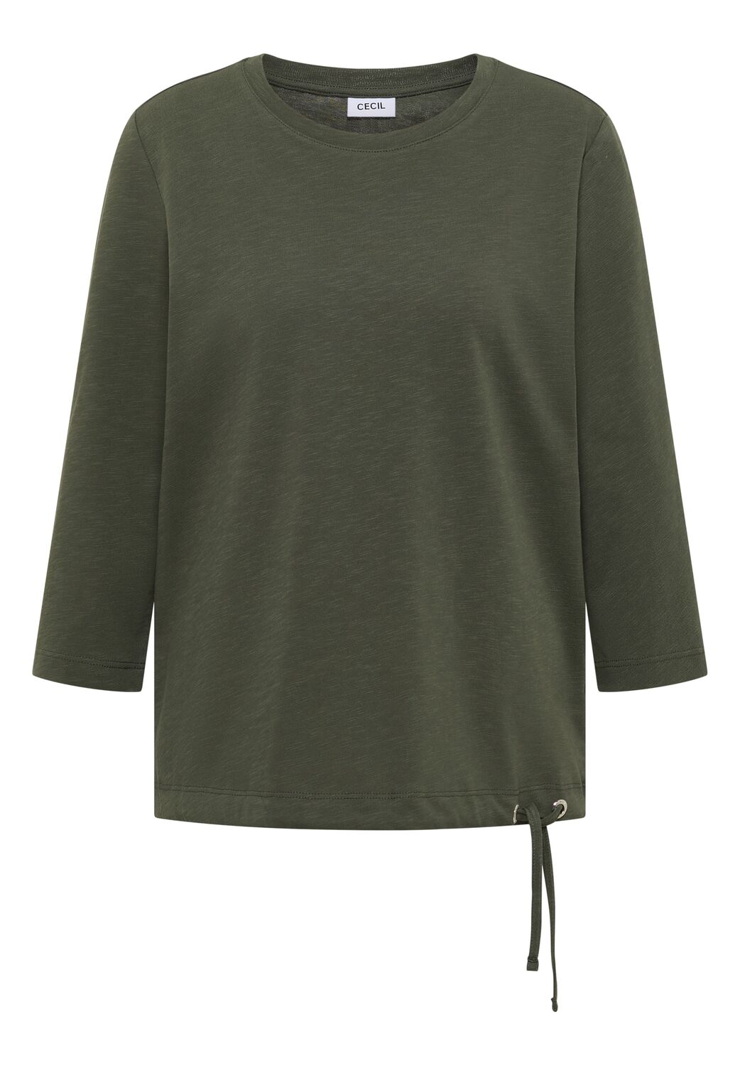 

CECIL Лонгслив в темно-зеленом цвете
