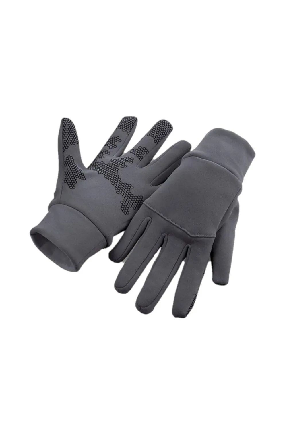 

Спортивные технические перчатки Softshell Beechfield, серый