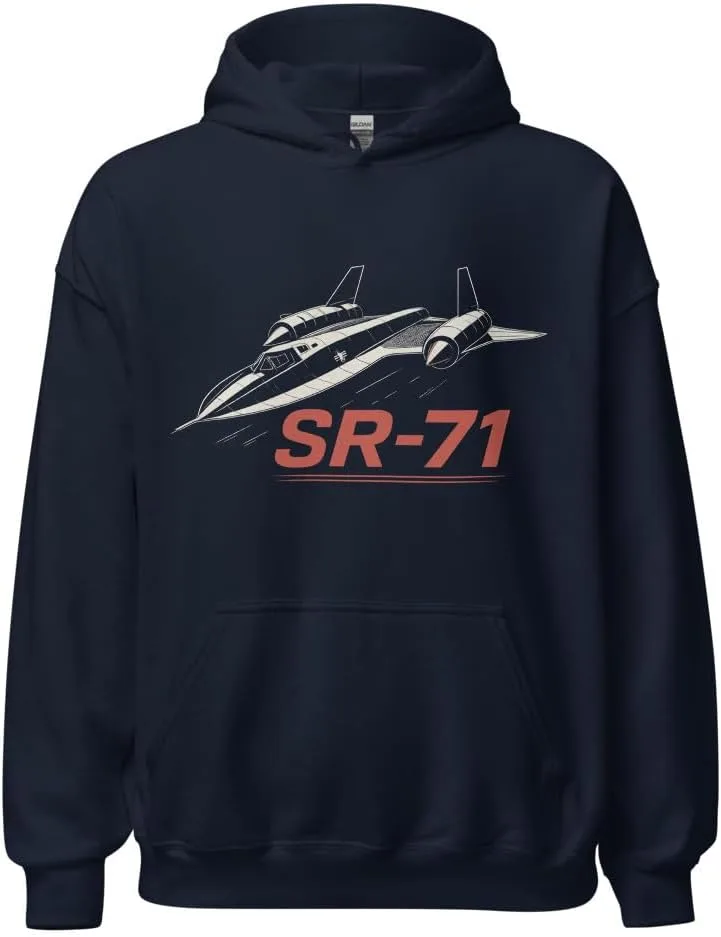 Generic Толстовка SR-71 Blackbird - свитшот с самолетом-невидимкой для тактических и авиационных энтузиастов