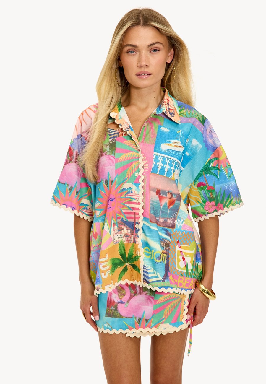 

Блуза LOAVIES LOVE IN LUMINANCE, Multi Colour Blue/Multi-Coloured