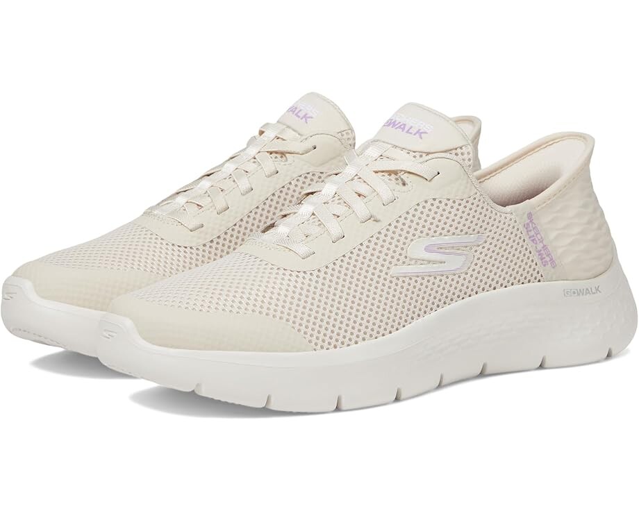 Кроссовки SKECHERS Go Walk Flex Hands Free Slip-Ins - Grand Entry, белый