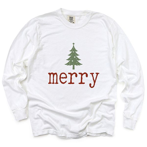 

Футболка с длинным рукавом и принтом в виде рождественских звезд Simply Sage Market, White