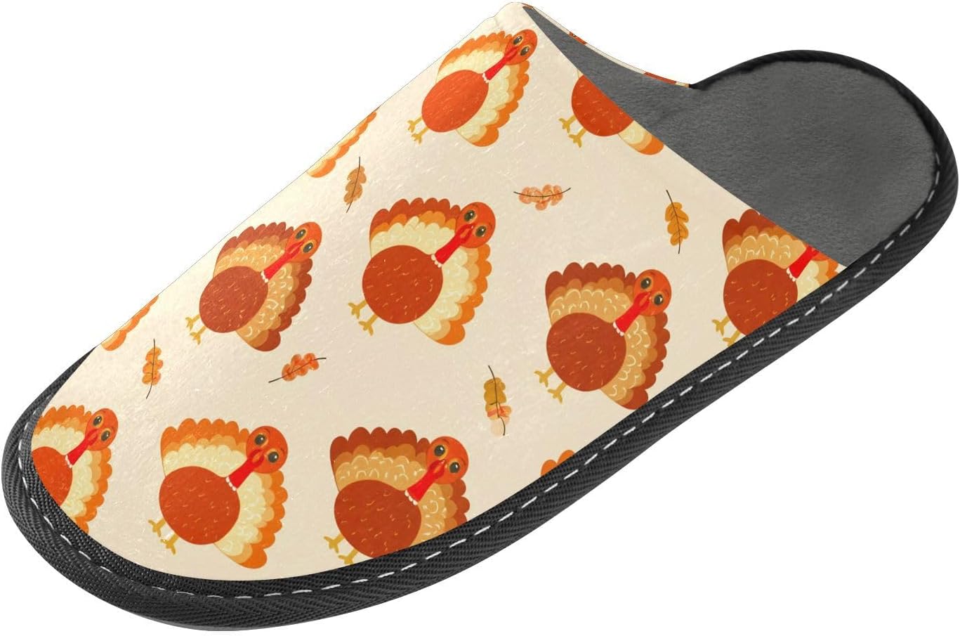 

FRMG День благодарения Осень Индейка Листья Желтый Дом Мягкие тапочки Подошва из ПВХ Комфортные для дома и улицы A2304603