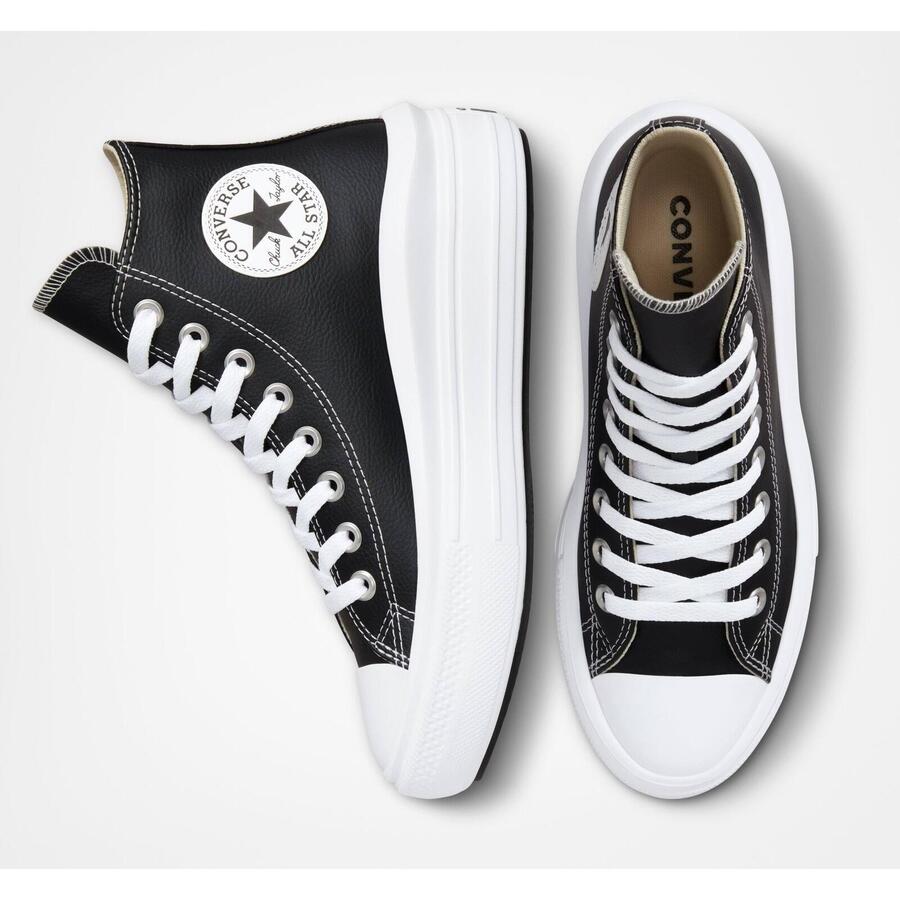 Кроссовки Converse Chuck Taylor All Star Move на платформе, черные, унисекс — фото 2