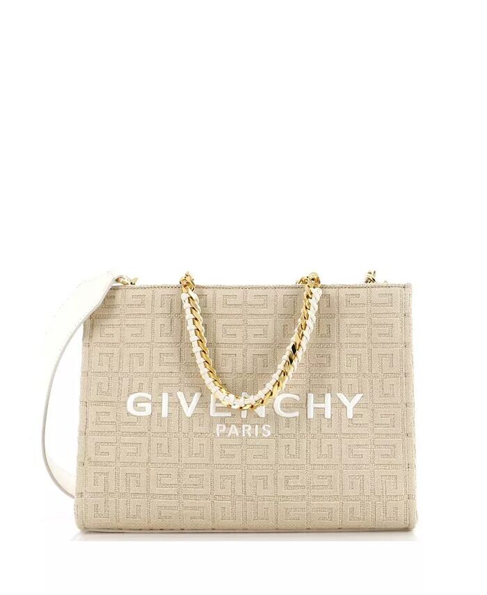 

Маленькая сумка G-Tote 4G Jacquard Pre-Owned Givenchy, коричневый/бежевый