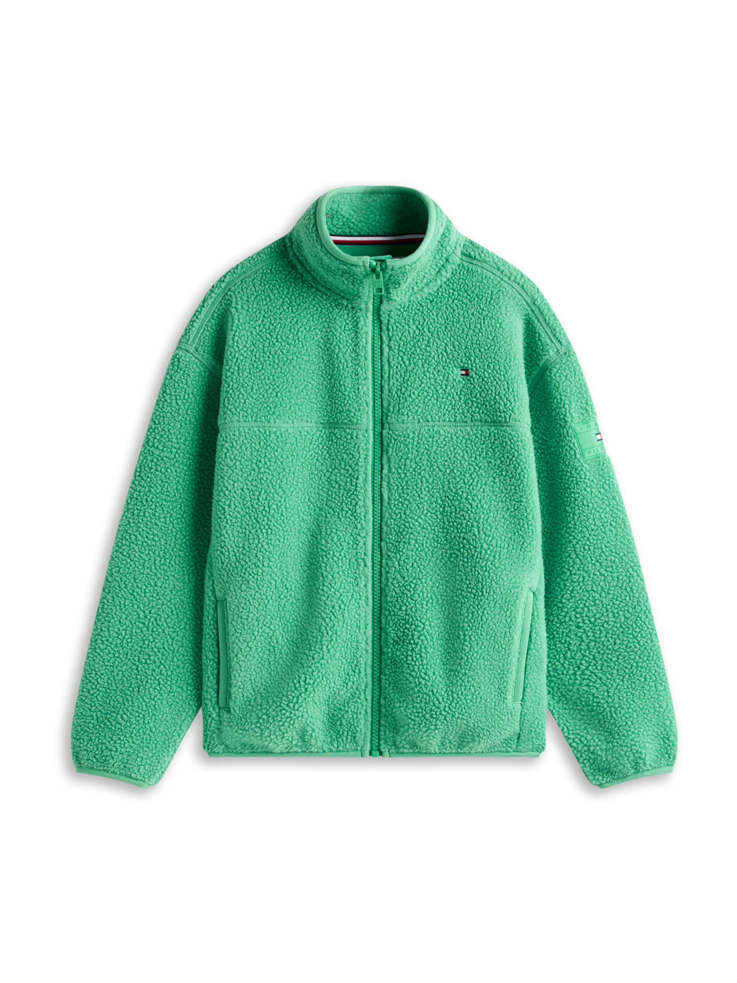 

TOMMY HILFIGER Флисовая куртка в зеленом цвете