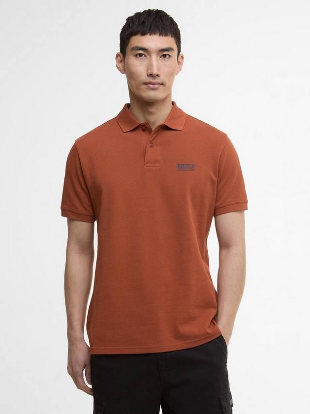 

Хлопковая поло International Essential Barbour, Dark Ginger