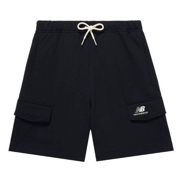 

Шорты с логотипом, шорты-карго New Balance, черный