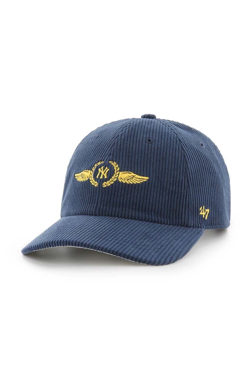 

Вельветовая фуражка 47 Brand MLB New York Yankees, темно-синий