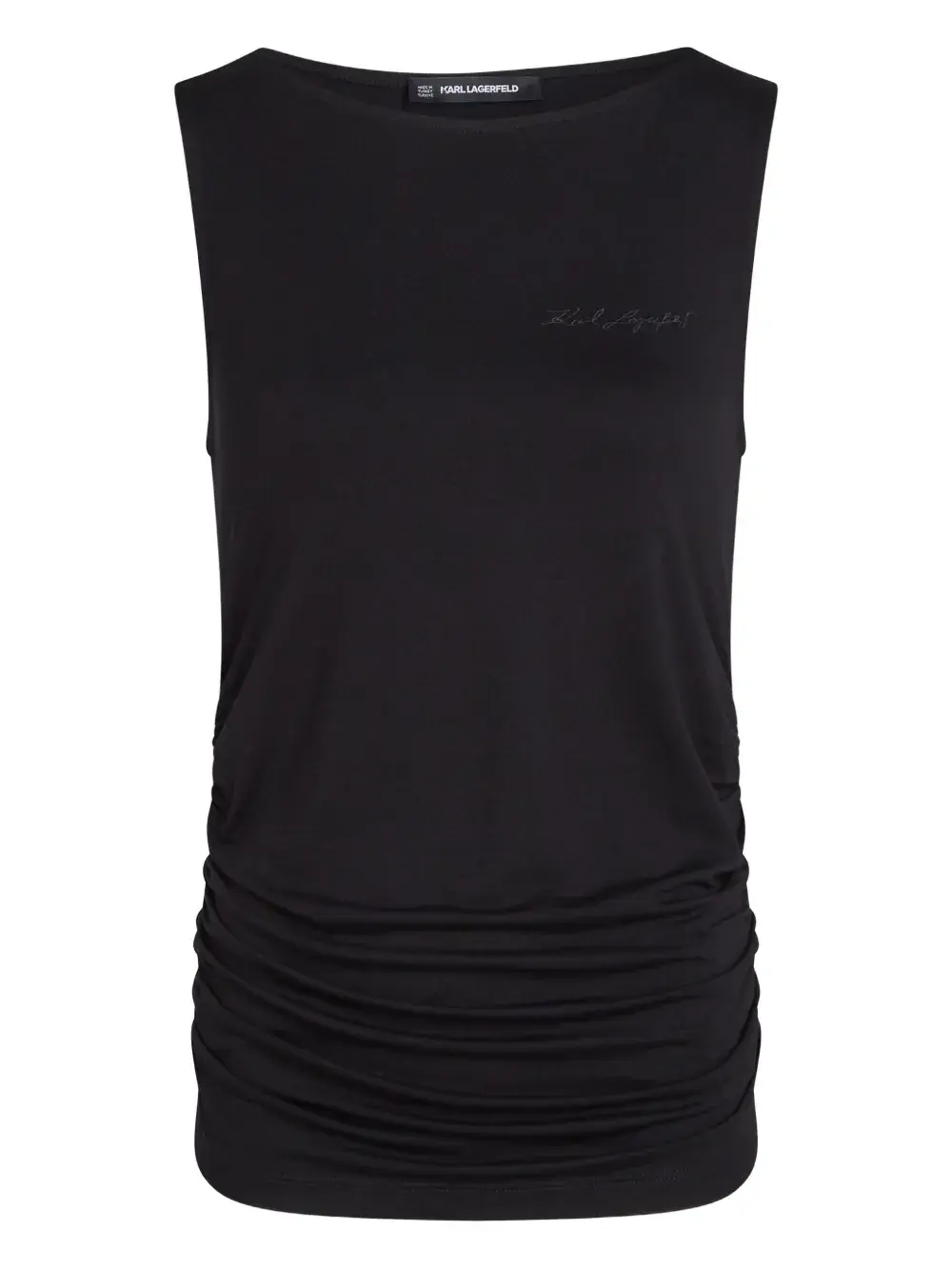 

Майка с вырезом "лодочка" KARL LAGERFELD, черный