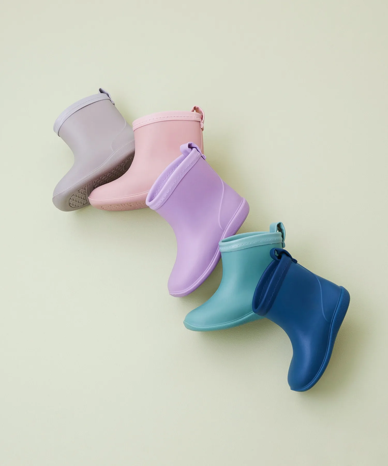 Детские дождевые сапоги Nuance Color Baby Rain Boots menue голубые