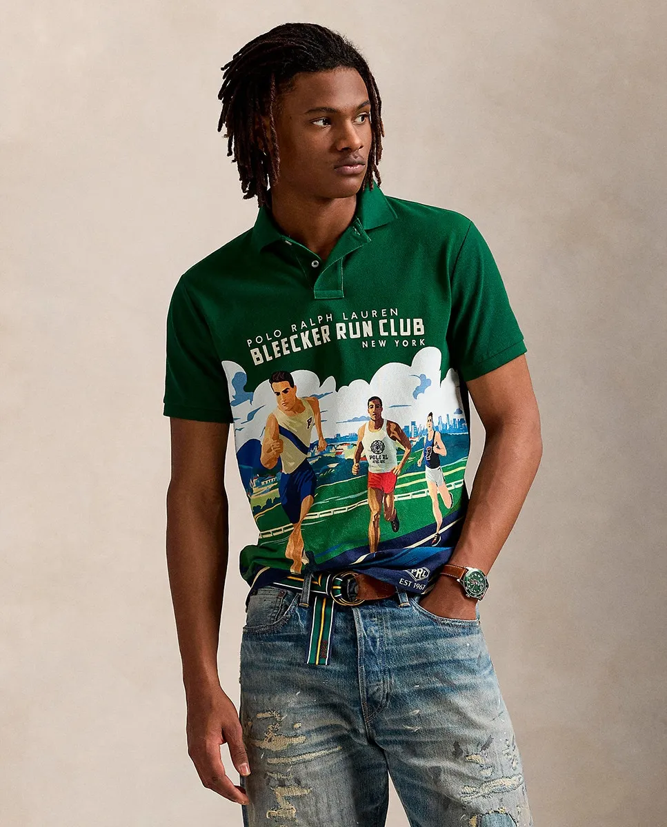 

Мужская рубашка-поло из хлопка, стандартного кроя Polo Ralph Lauren, цвет Verde Pino
