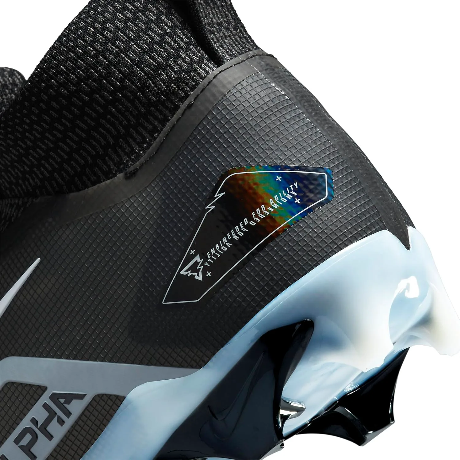Футбольные бутсы для мужчин Nike Alpha Menace Elite 3 белые/серый Парткл/опти желтый/черный, черный/белый/серый — фото 4