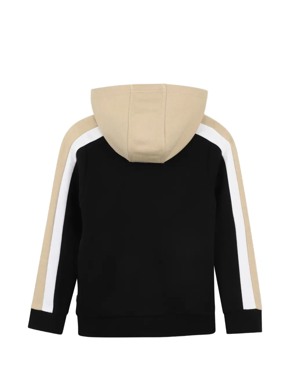 Полосатая толстовка с капюшоном Boss Kidswear, черный — фото 2