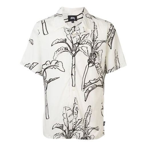 

Рубашка off-white banana tree shirt 'white' Stussy, белый