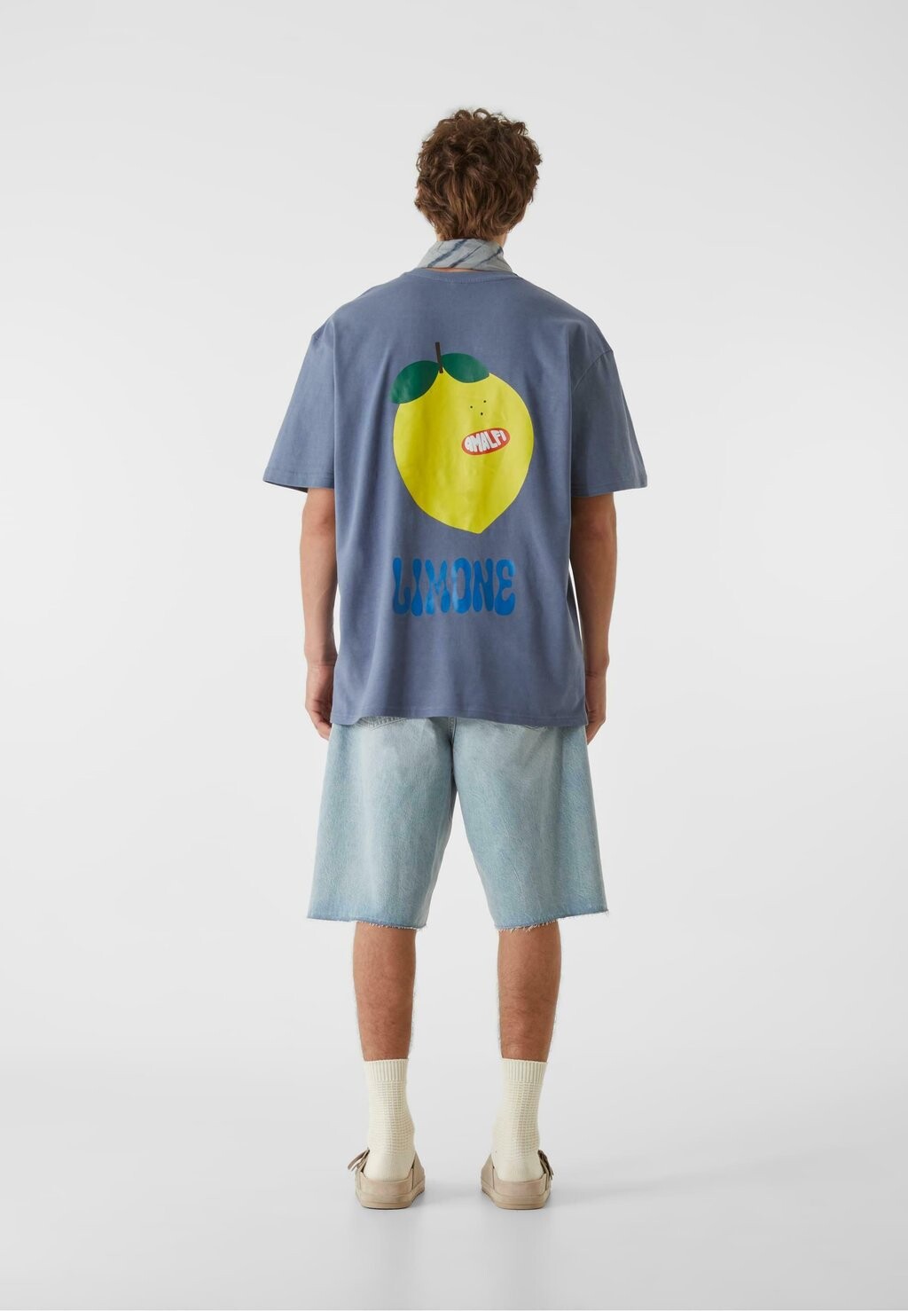 

Футболка с принтом LIME FIZZ Lost Youth, синий