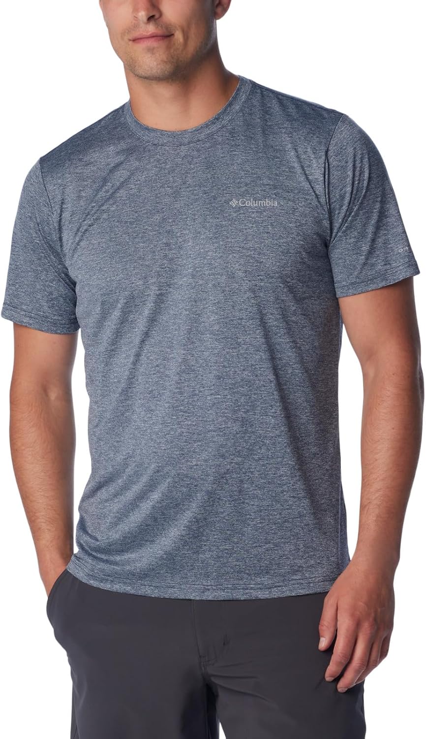 

Футболка Columbia Men's Hike Crew, Collegiate Navy Heather, Синий, Футболка Columbia Men's Hike Crew, Collegiate Navy Heather