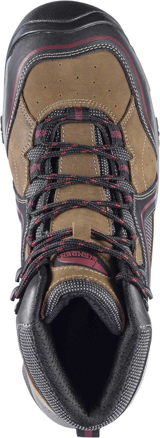 Мужские рабочие ботинки FSI FOOTWEAR SPECIALTIES INTERNATIONAL 7711 Crosscut высотой 15 см со стальным носком, устойчивые к проколам Avenger Work Boots, коричневый — фото 3