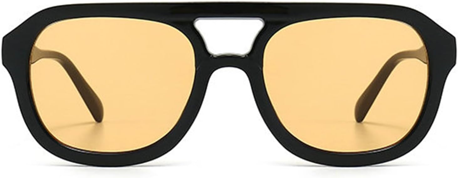 

Винтажные солнцезащитные очки Willochra с двойным лучом для женщин, модные солнцезащитные очки с градиентным переходом, сексуальные очки для вечеринок, F27, Black Orange