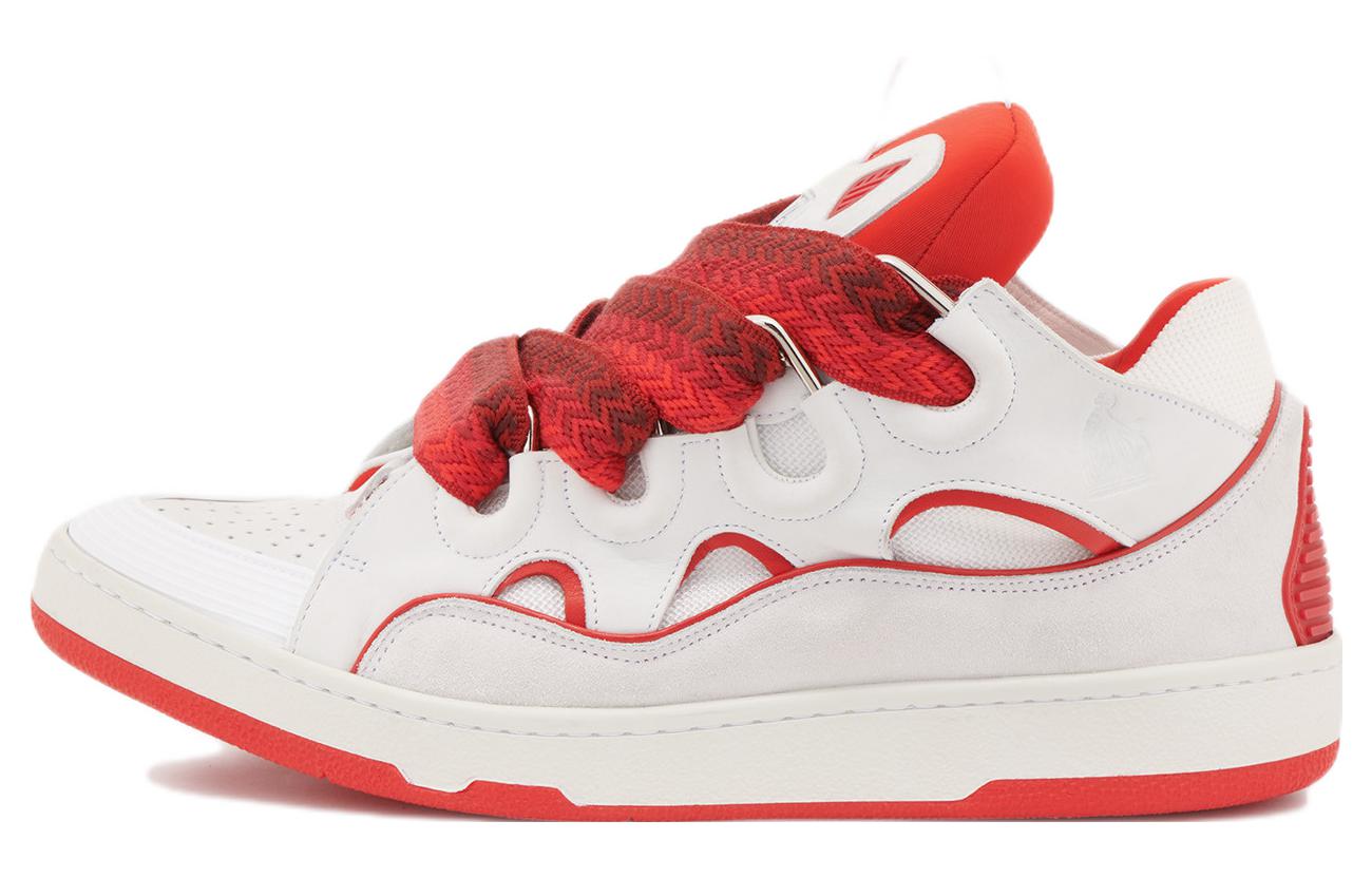 

Lanvin Кроссовки Curb «Бело-красные»