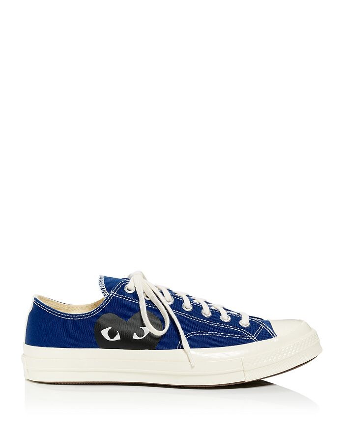 Кроссовки унисекс Comme Des Garcons PLAY x Converse Chuck Taylor на шнуровке, синий — фото 4