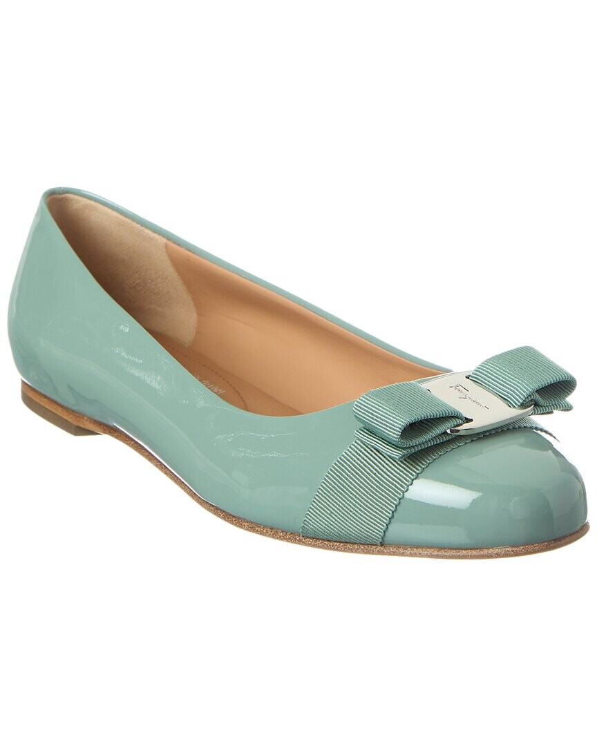 

Лакированные балетки Ferragamo Varina Salvatore Ferragamo, зеленый