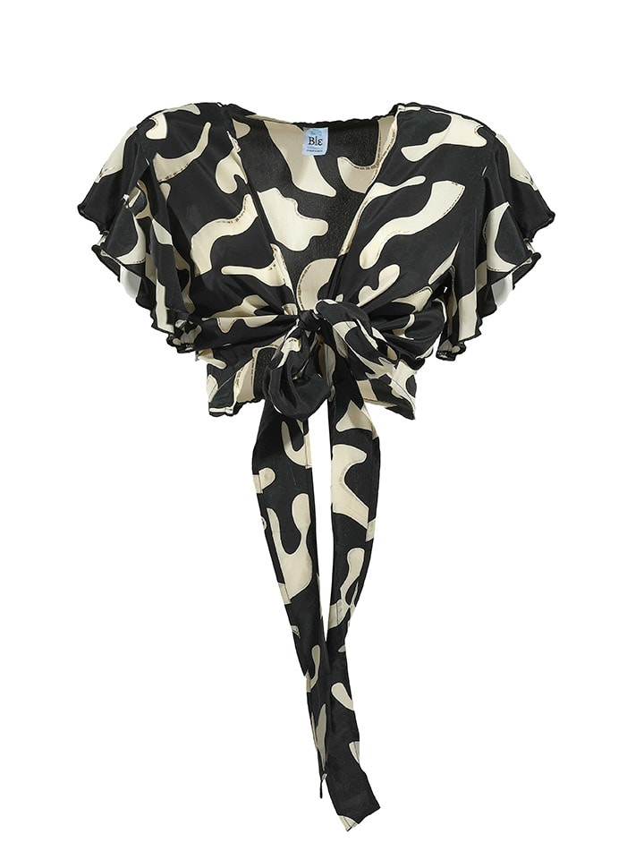 

BLE Футболка черно-кремового цвета, Черный, BLE Футболка черно-кремового цвета