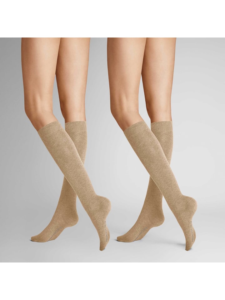 

Hudson Высокие носки до колена. В упаковке всего 2 пары, теплые, бежевого цвета