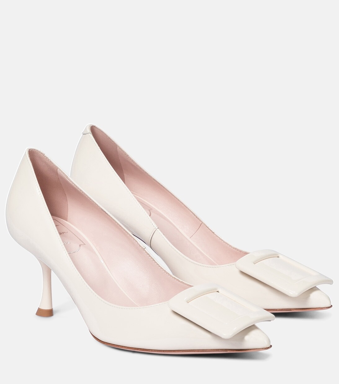 Туфли-лодочки Viv' In The City 65 из лакированной кожи Roger Vivier, розовый