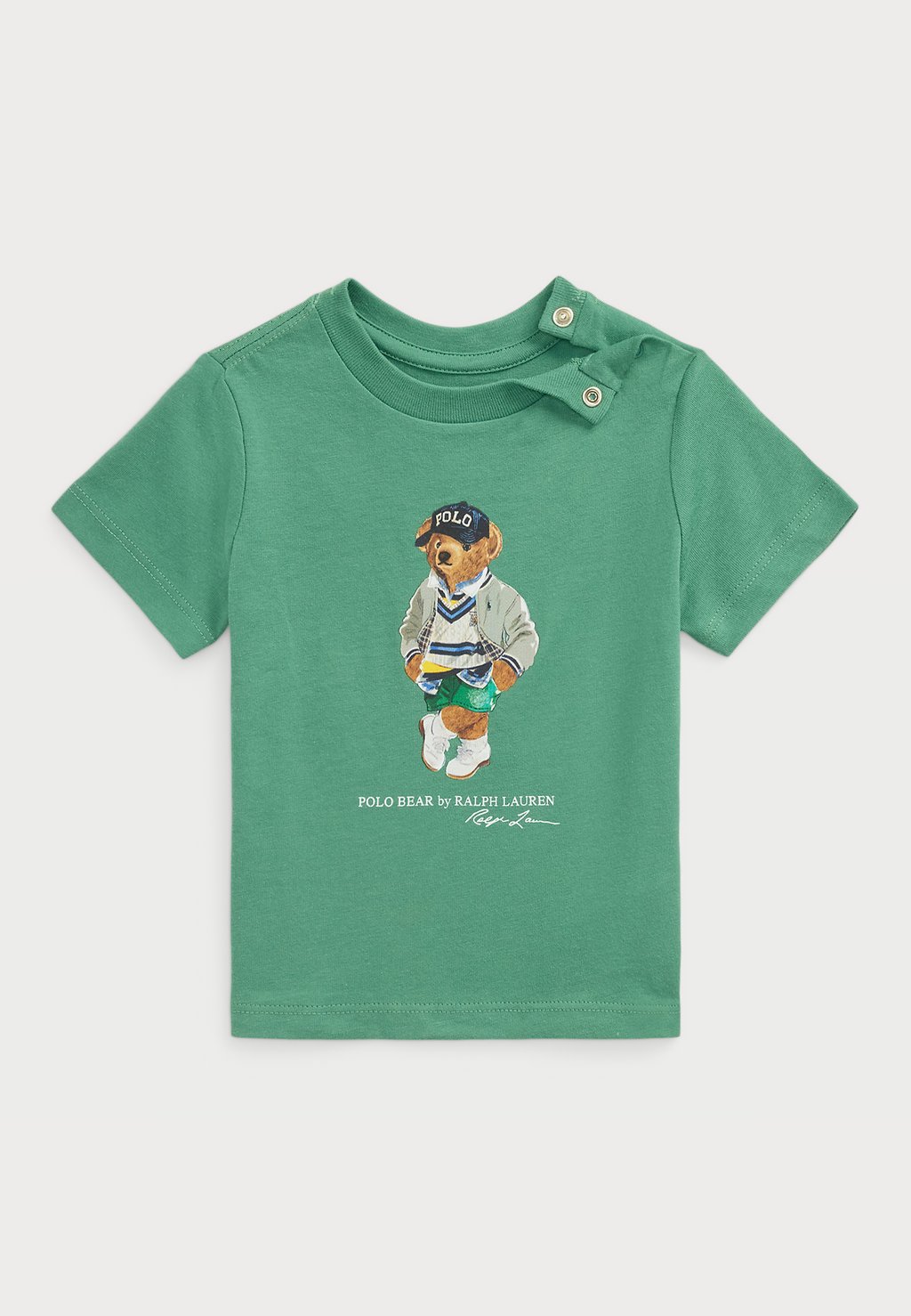 

Футболка с принтом POLO BEAR COTTON JERSEY T-SHIRT Polo Ralph Lauren, зеленый