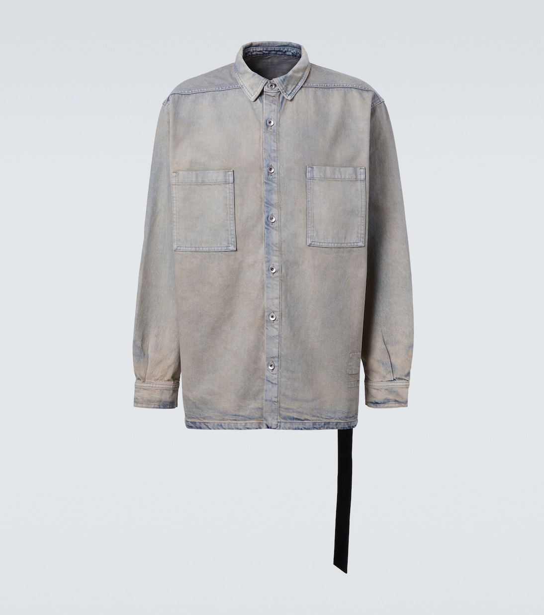 

Выцветшая джинсовая рубашка Rick Owens, Mineral Pearl