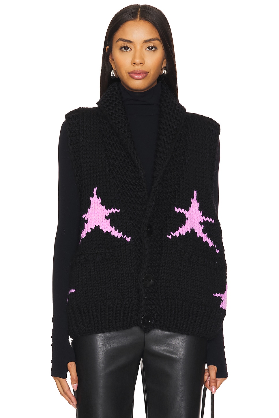 

Жилет линни стардаст Gogo Sweaters, цвет jet