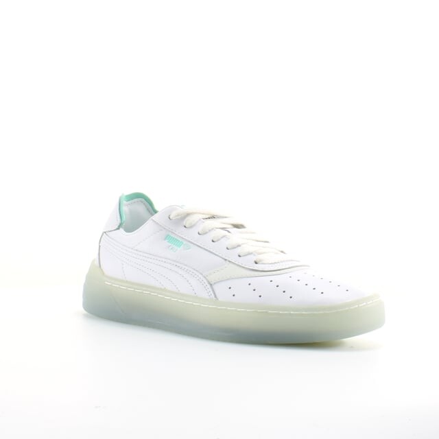Кожаные мужские кроссовки на шнуровке Clai O Diamond Supply E 369399 01 Puma, белый — фото 2
