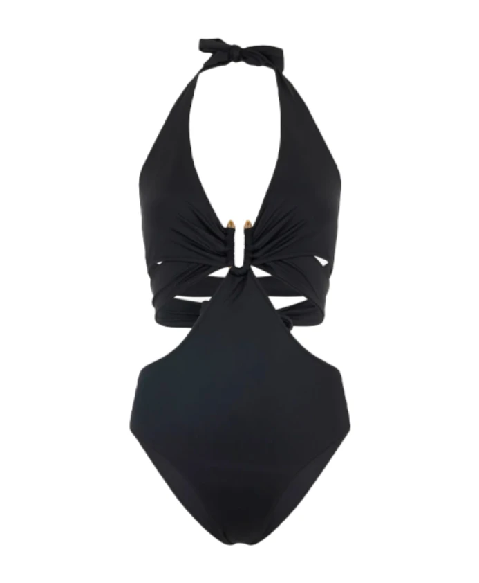 

Купальник с геометрическим вырезом Just Cavalli, черный