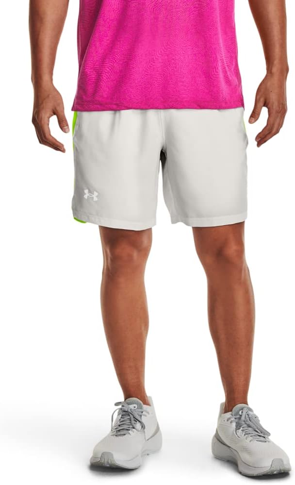 

Under Armour Мужские шорты Launch Stretch Woven 2-in-1, (006) Gray Mist/Lime Surge/Reflective