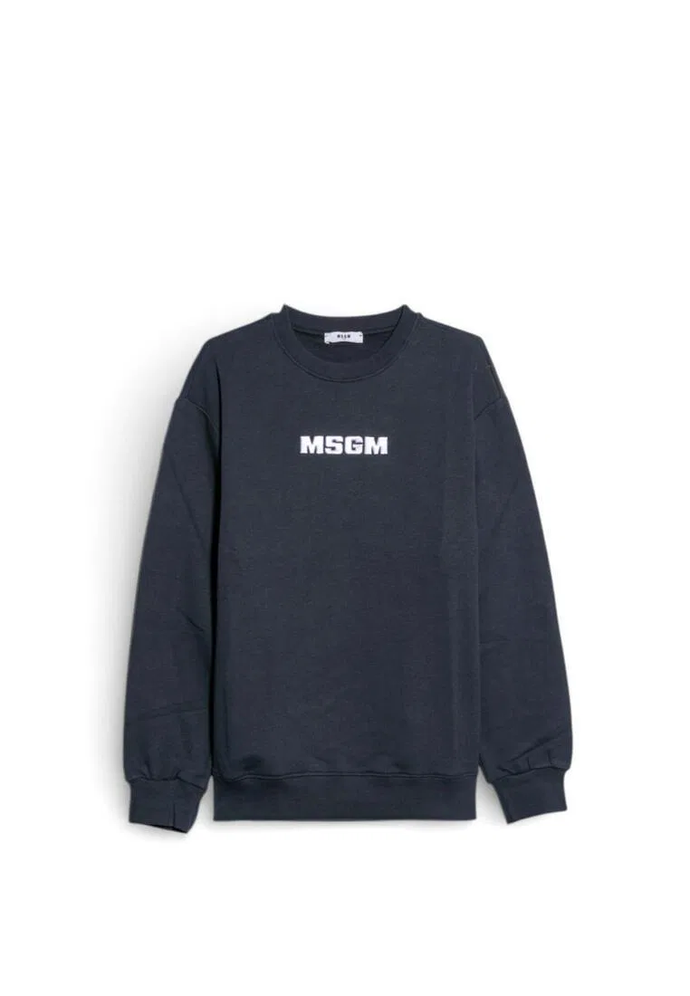 Свитшот, хлопок, Kids Msgm, синий — фото 4