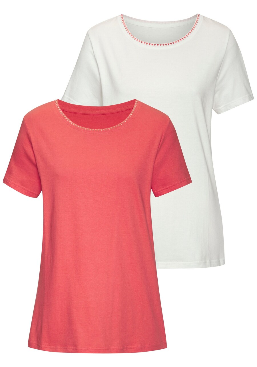 

Рубашка VIVANCE, цвет Apricot/White