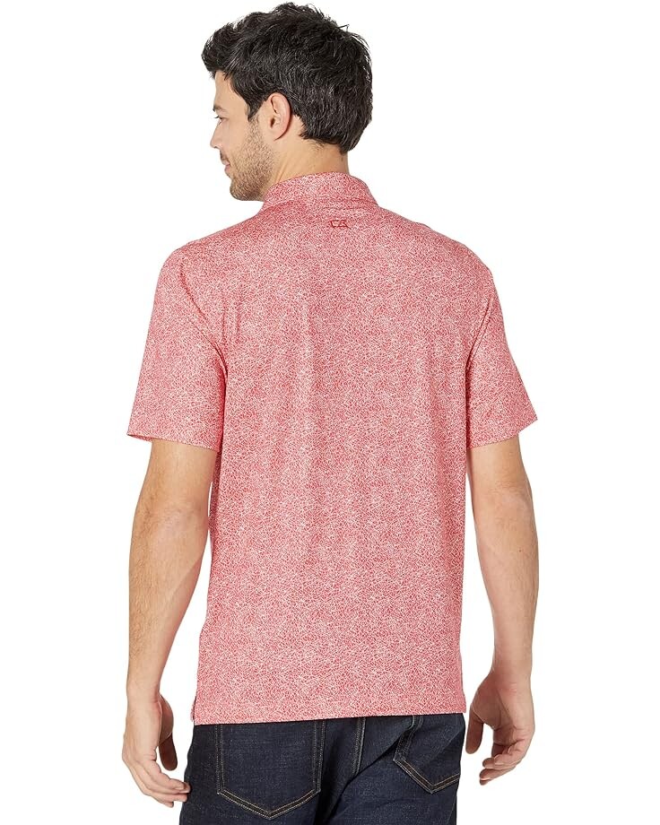 

Поло Cutter & Buck Pike Constellation Print Stretch Polo, красный