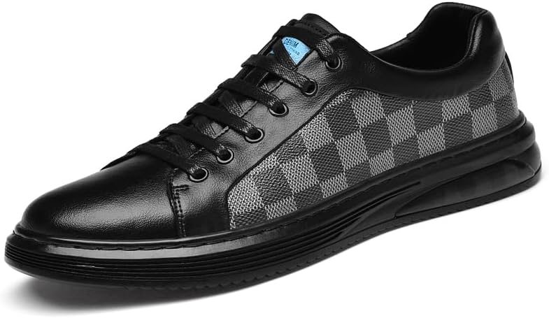 

Мужские новые легкие кроссовки для скейтборда из натуральной кожи, и минималистичные повседневные спортивные обувь Meixi Mobile, черный/серый