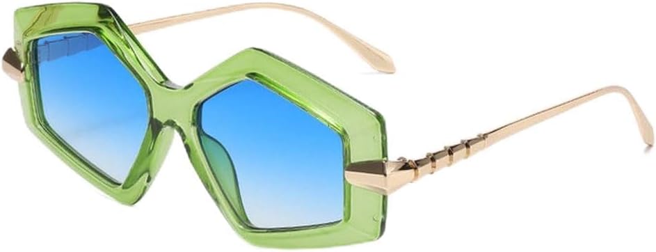 

Мужские солнцезащитные очки в форме ромба, высококачественные, универсальные, модные, женские, с металлическими дужками и зеркальным оправой в виде змеи generic, Green