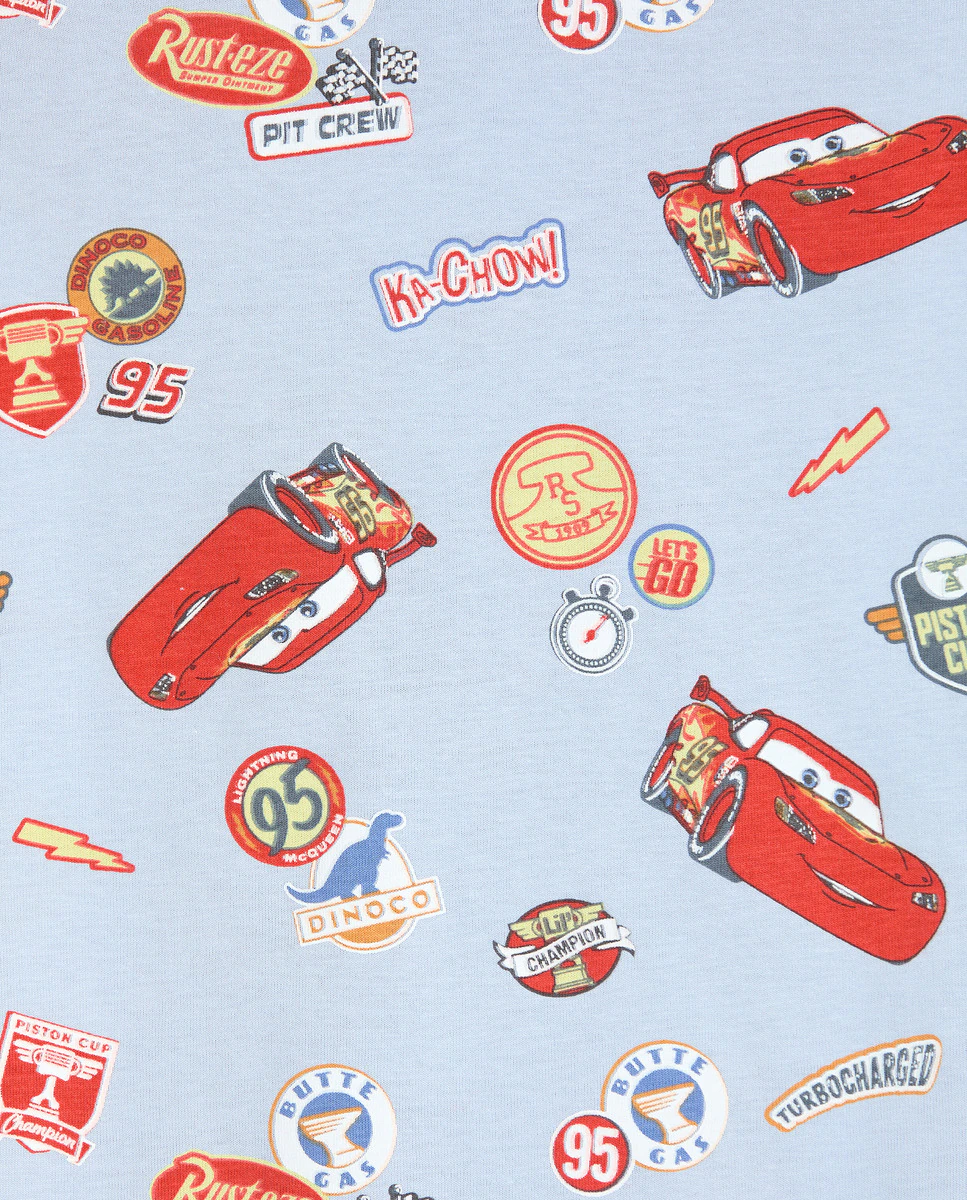 

Длинная пижама с узором Cars для мальчика Cotton Juice, темно-синий
