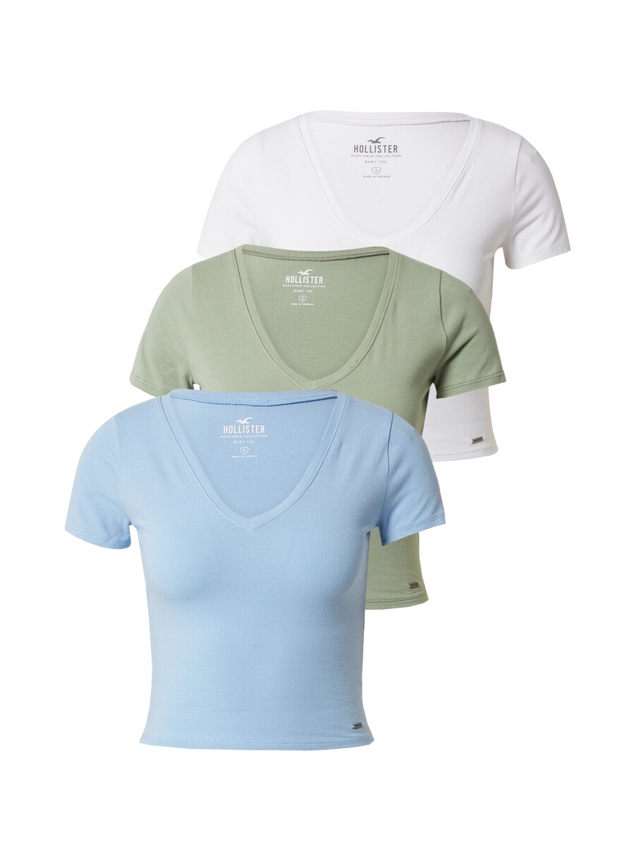 

Рубашка HOLLISTER, цвет Light blue/Khaki/White