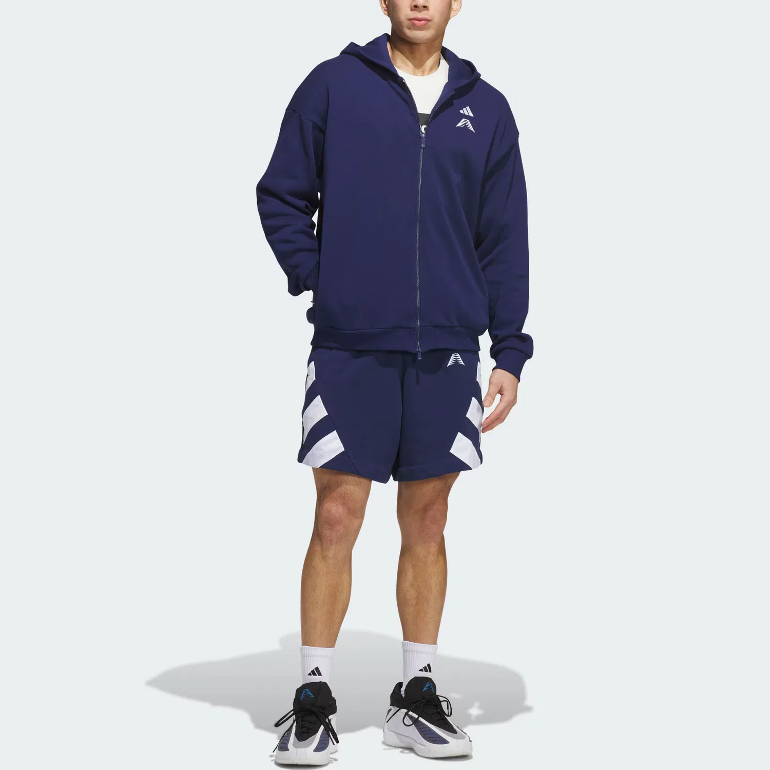 Спортивные шорты мужские ANTHONY EDWARDS Adidas, Dark Blue — фото 3