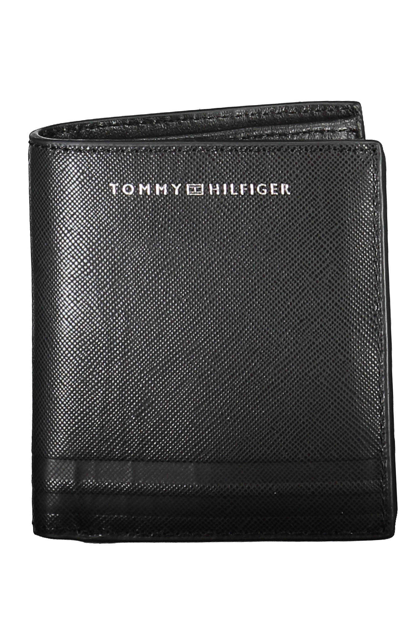 

Мужской кошелек Tommy Hilfiger кожаный с кошельком для монет, черный