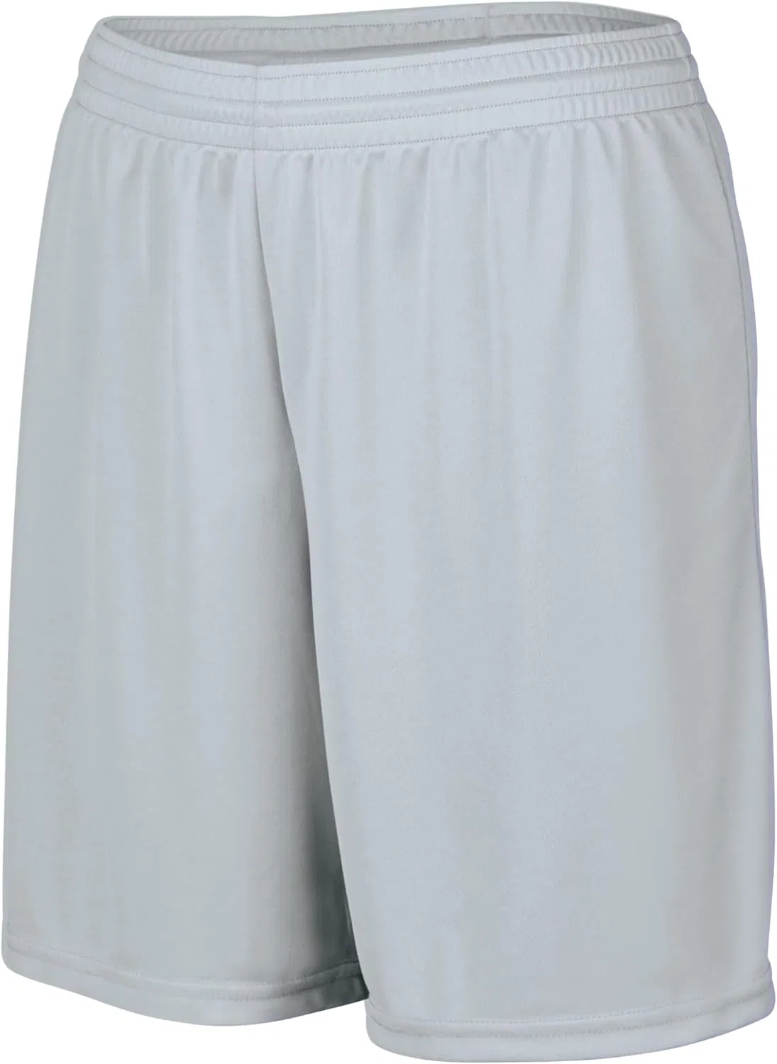 Женские спортивные шорты Augusta Sportswear Octane с длиной внутреннего шва 7 дюймов. Спортивная одежда для женщин, серебро